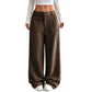 Women’s Casual Relaxed Fit Wide-Leg Pants