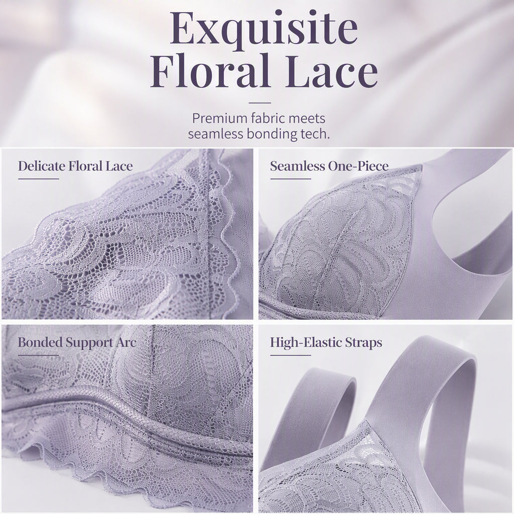Women's Wireless Lace Bra