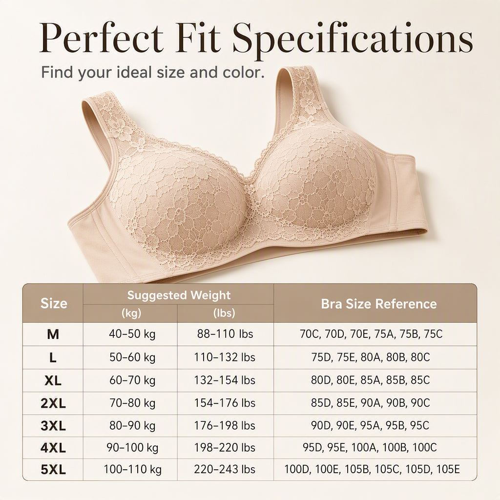 Women's Wireless Lace Bra