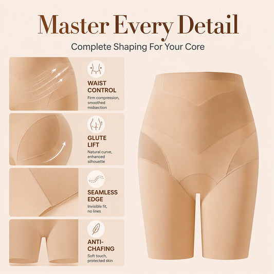 Women's Seamless High-Waist Tummy Control Boyshorts
