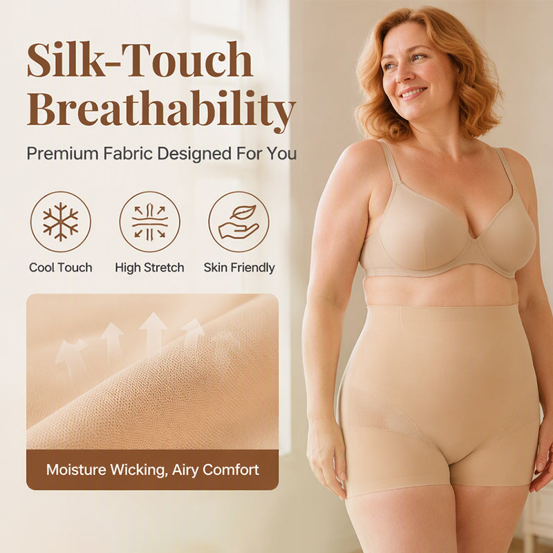 Women's Seamless High-Waist Tummy Control Boyshorts