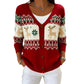 Women's V Neck Button Knit Cardigan