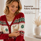 Women's V Neck Button Knit Cardigan