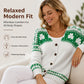 Women's V Neck Button Knit Cardigan