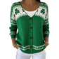 Women's V Neck Button Knit Cardigan