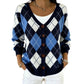 Women's V Neck Button Knit Cardigan