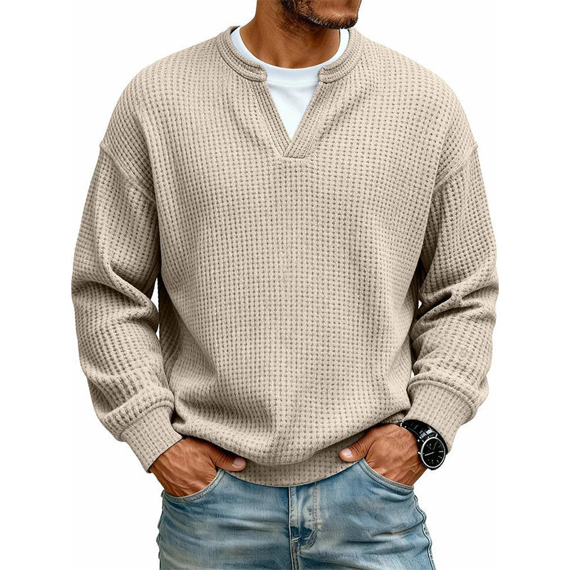 Layered Comfort Waffle Tee