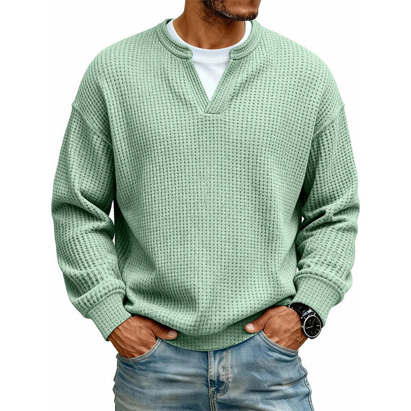 Layered Comfort Waffle Tee