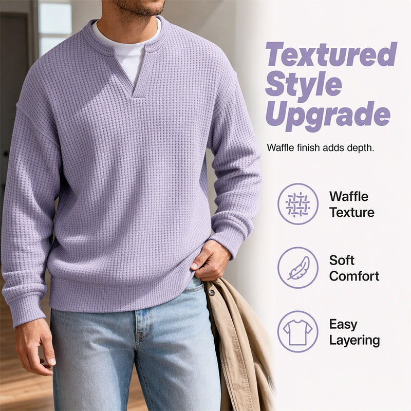 Layered Comfort Waffle Tee