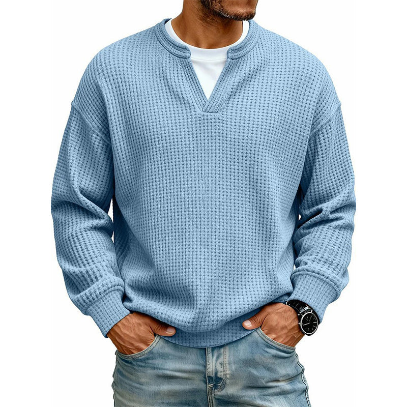 Layered Comfort Waffle Tee