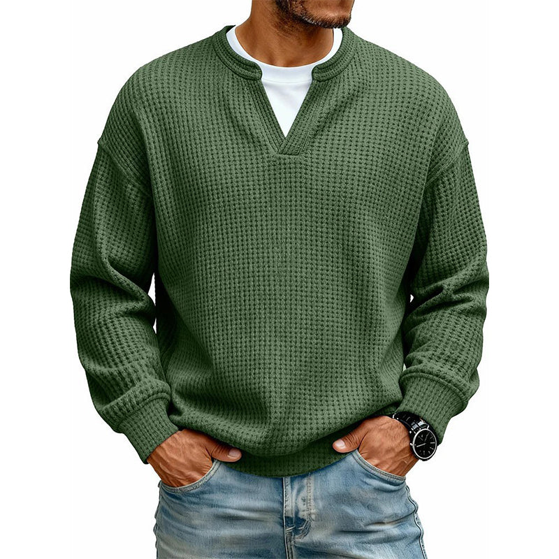 Layered Comfort Waffle Tee