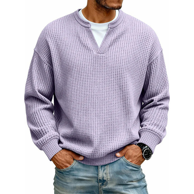 Layered Comfort Waffle Tee