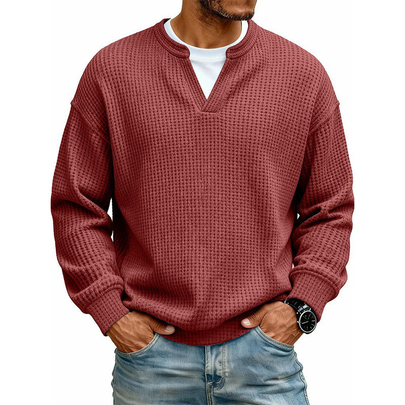 🔥 60% OFF ➡️£13.99 per item👕 Layered Comfort Waffle Tee – Textured, Relaxed & Effortlessly Put-Together