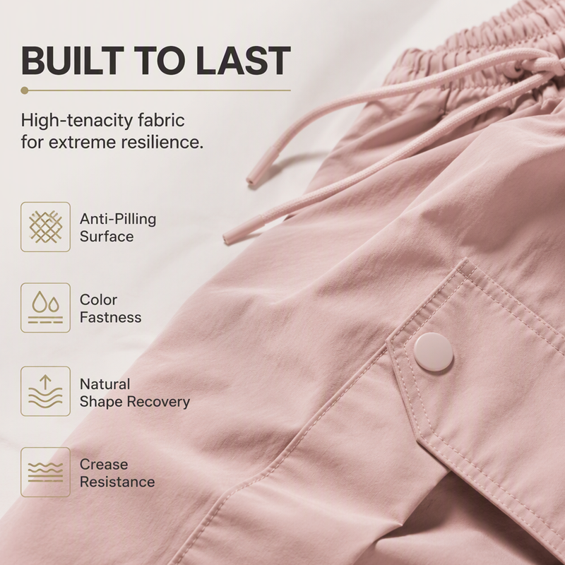 Quick-Dry Wide-Leg Cargo Pants