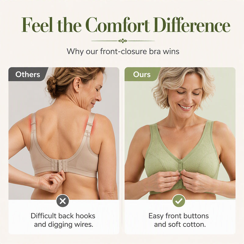 🏆Surprise Price: Only £8.99!!!👙Women’s Wireless Front Closure Bra🌸