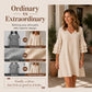Women's V Neck Ruffle Sleeve Dress