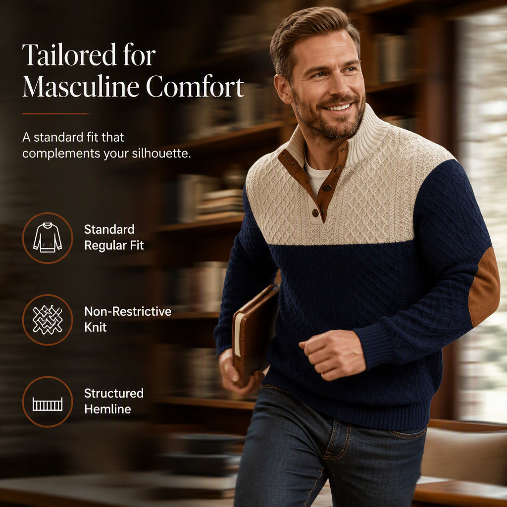 Men's Patchwork Sports Sweatshirt