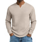 Men's Slim Fit Waffle Knit V-Neck Shirt