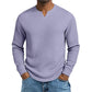 Men's Slim Fit Waffle Knit V-Neck Shirt