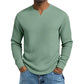 Men's Slim Fit Waffle Knit V-Neck Shirt