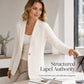 ✨ Blazer Look, Cardigan Comfort | Women's Lapel-Collar Knit Cardigan