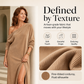 Women's Off Shoulder Side Slit Dress