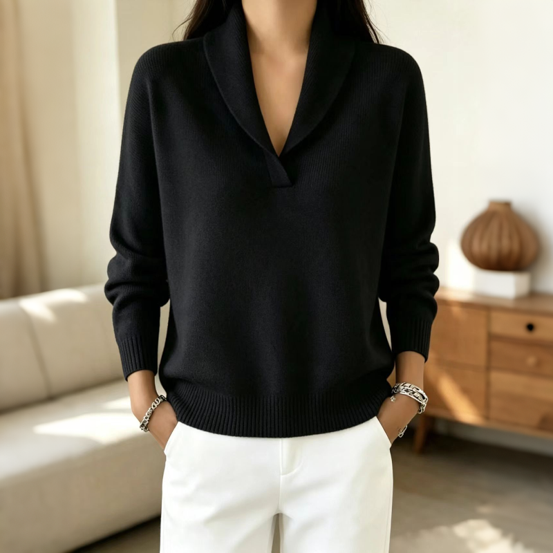 Women's Shawl Collar Pullover Sweater