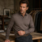 Men's Casual Plaid Fake 2-Piece Knit Top