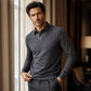 Men's Casual Plaid Fake 2-Piece Knit Top