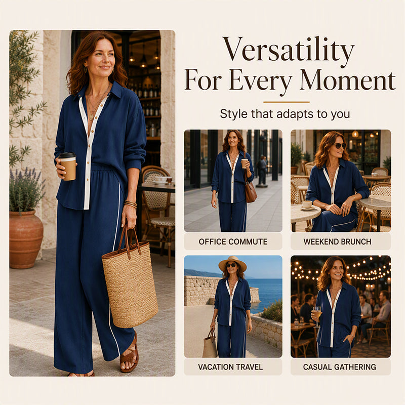 ✨ Easy Everyday Comfort | Women's Relaxed-Fit 2-Piece Casual Set