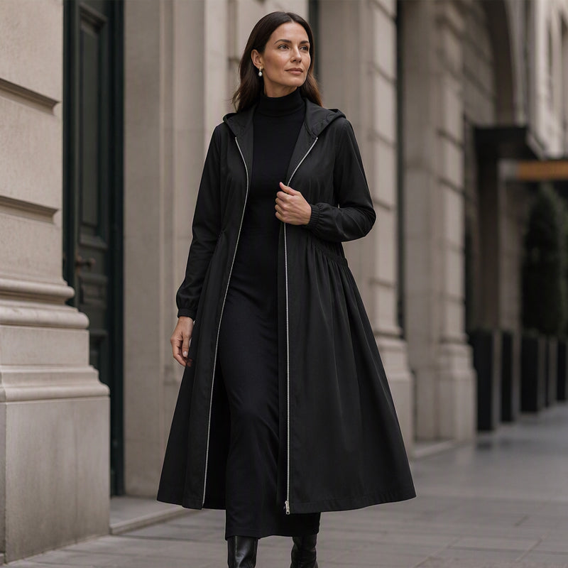 Bestseller🏆🧥 Mid-Length Hooded Jacket – Timeless Silhouette & All-Day Comfort for Every Occasion