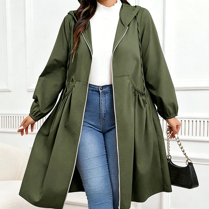 Bestseller🏆🧥 Mid-Length Hooded Jacket – Timeless Silhouette & All-Day Comfort for Every Occasion