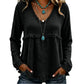 Bestseller🏆👚 Tassel V-Neck Blouse – Timeless Silhouette & All-Day Comfort for Every Look