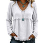 Bestseller🏆👚 Tassel V-Neck Blouse – Timeless Silhouette & All-Day Comfort for Every Look