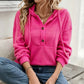 Women's Casual Ribbed Knit Pullover Hoodie