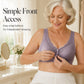 Front Closure Wire-Free Bra for Women