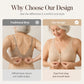 Front Closure Wire-Free Bra for Women