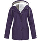Women's Plush-Lined Windproof Hooded Jacket