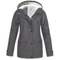 Women's Plush-Lined Windproof Hooded Jacket