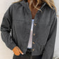 Women's Casual Corduroy Hooded Jacket