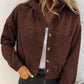 Women's Casual Corduroy Hooded Jacket