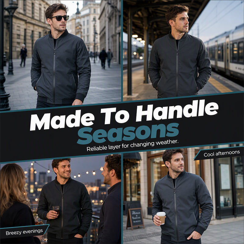 Men's Classic Casual Bomber Jacket