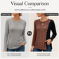Women's Color Block Casual Ribbed Knit Top