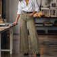 Women's Ruffle Hem Denim Jeans