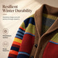 ❄️ Cold-Weather Comfort | Men's Striped Shawl-Collar Knit Cardigan