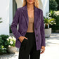 Women's Suede Blazer Jacket