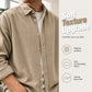🧶 Vintage Texture, Easy Layers | Men's Relaxed Corduroy Button-Up Shirt