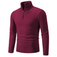 Men's Stylish Quarter-Zip Mock Neck Sweater