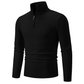 Men's Stylish Quarter-Zip Mock Neck Sweater