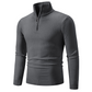 Men's Stylish Quarter-Zip Mock Neck Sweater